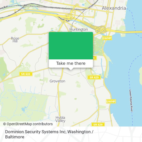 Dominion Security Systems Inc map
