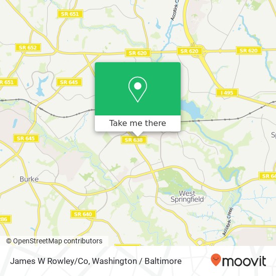 Mapa de James W Rowley/Co