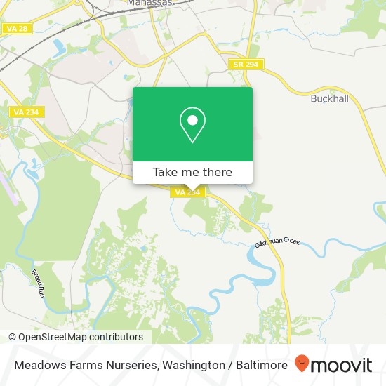 Meadows Farms Nurseries map