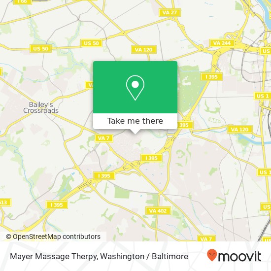 Mapa de Mayer Massage Therpy