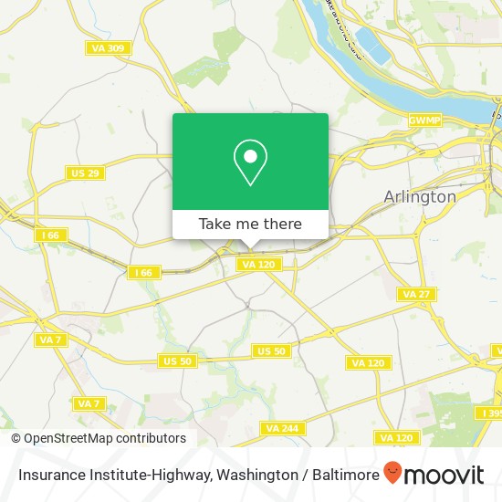 Mapa de Insurance Institute-Highway