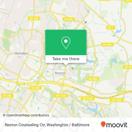 Mapa de Reston Counseling Ctr