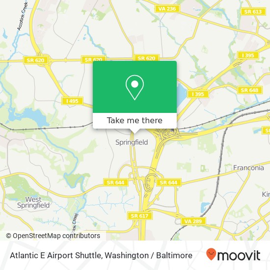 Mapa de Atlantic E Airport Shuttle