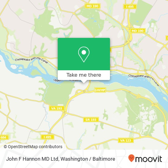 John F Hannon MD Ltd map