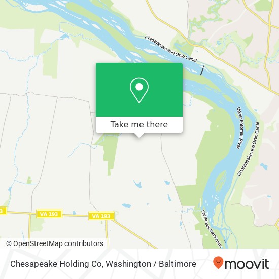 Chesapeake Holding Co map