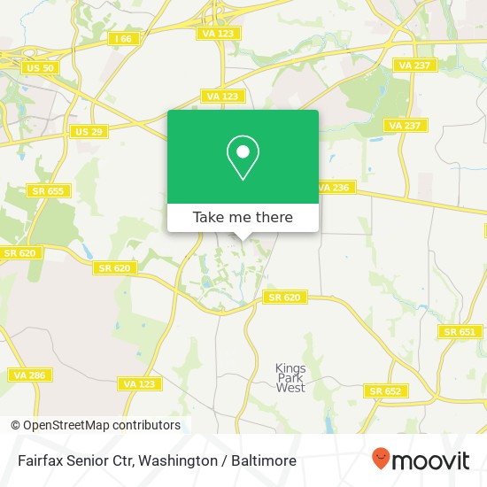 Mapa de Fairfax Senior Ctr