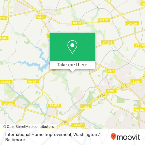 International Home Improvement map