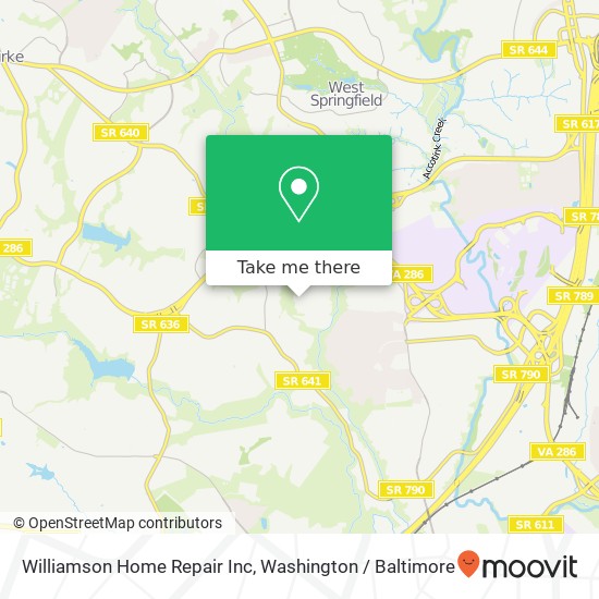 Mapa de Williamson Home Repair Inc