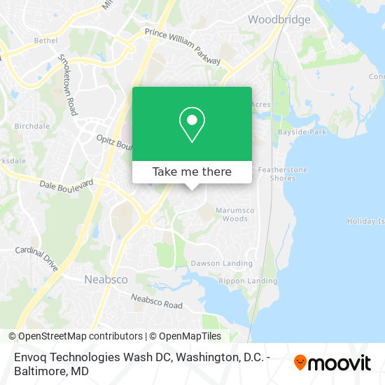 Envoq Technologies Wash DC map