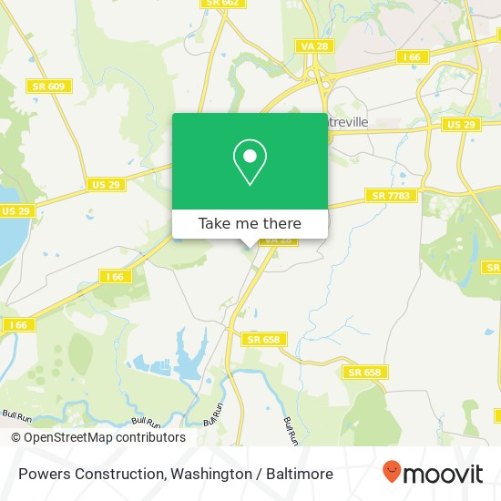 Mapa de Powers Construction