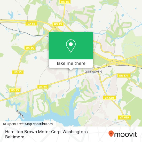 Mapa de Hamilton-Brown Motor Corp