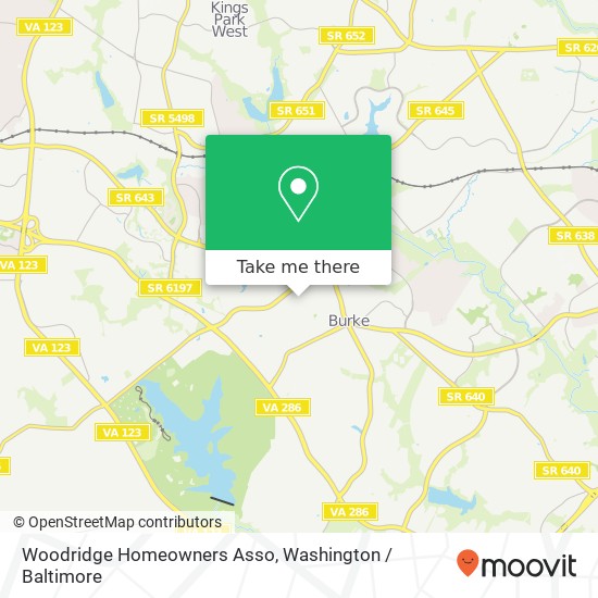 Mapa de Woodridge Homeowners Asso