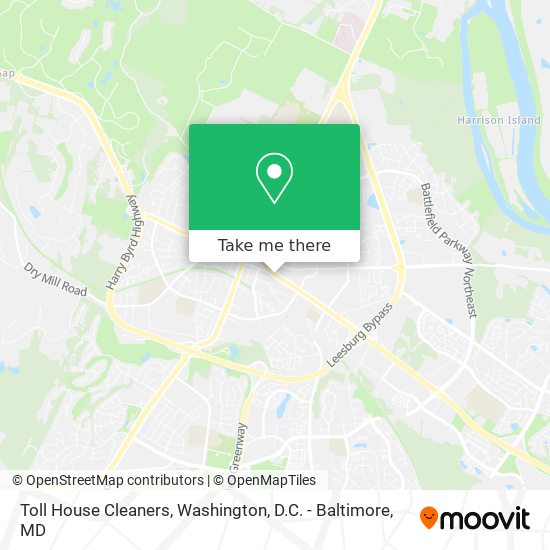 Toll House Cleaners map