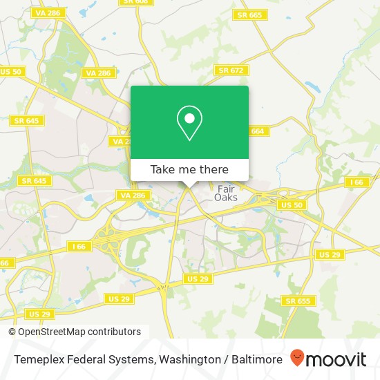 Mapa de Temeplex Federal Systems
