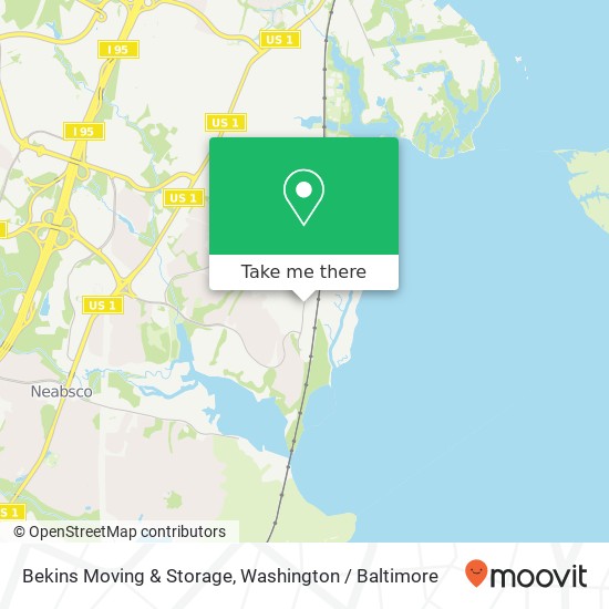 Bekins Moving & Storage map