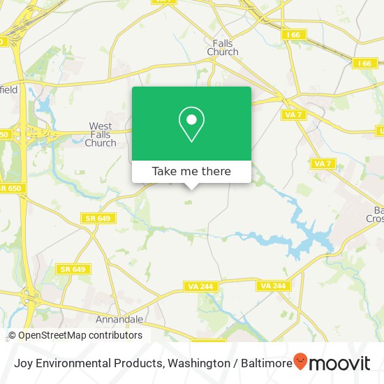 Joy Environmental Products map