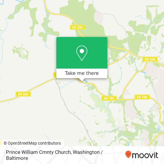 Prince William Cmnty Church map