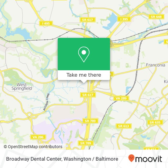 Mapa de Broadway Dental Center