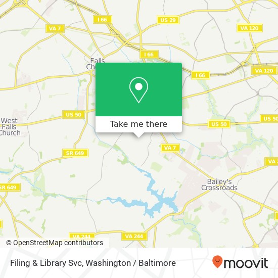 Mapa de Filing & Library Svc