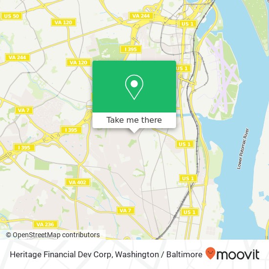 Heritage Financial Dev Corp map