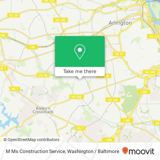 Mapa de M Ms Construction Service