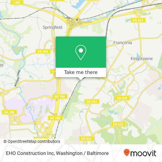 EHO Construction Inc map