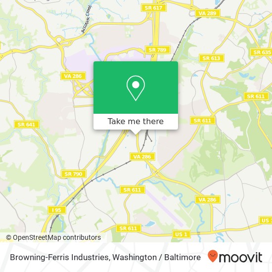 Browning-Ferris Industries map