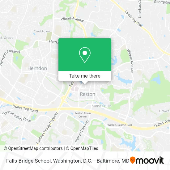 Falls Bridge School map