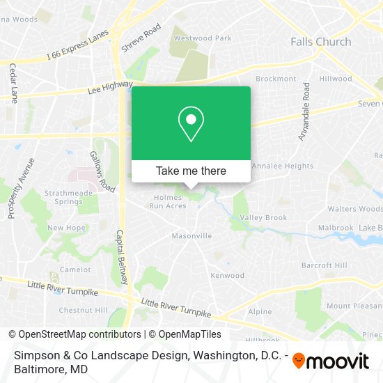 Simpson & Co Landscape Design map