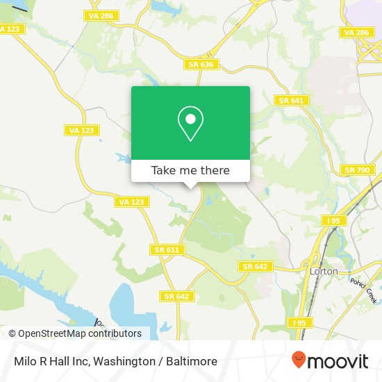 Mapa de Milo R Hall Inc