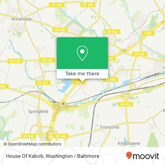 House Of Kabob map