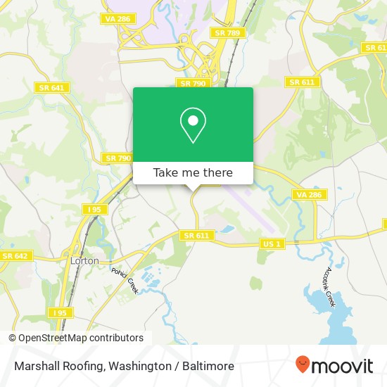 Marshall Roofing map