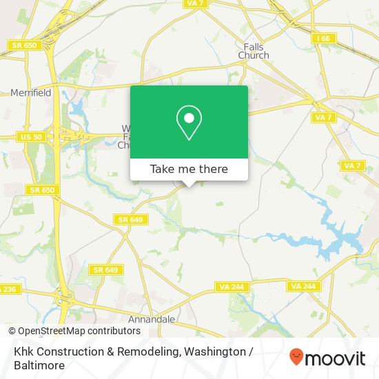 Khk Construction & Remodeling map