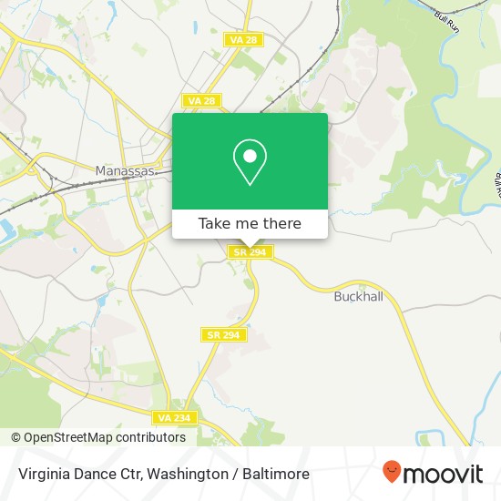 Virginia Dance Ctr map