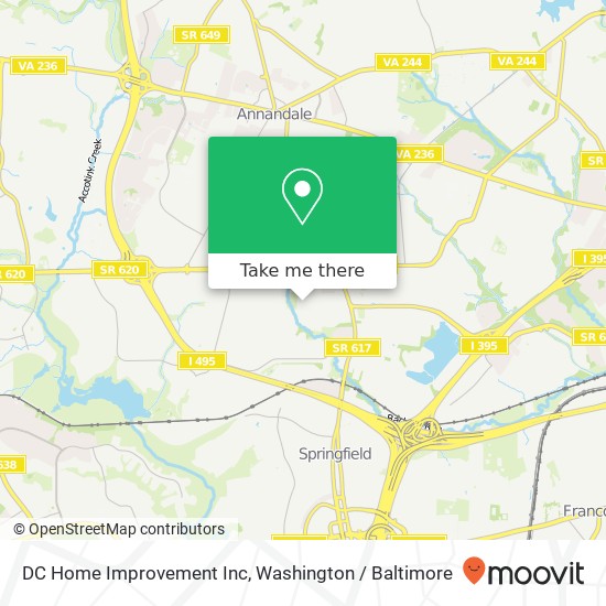 DC Home Improvement Inc map