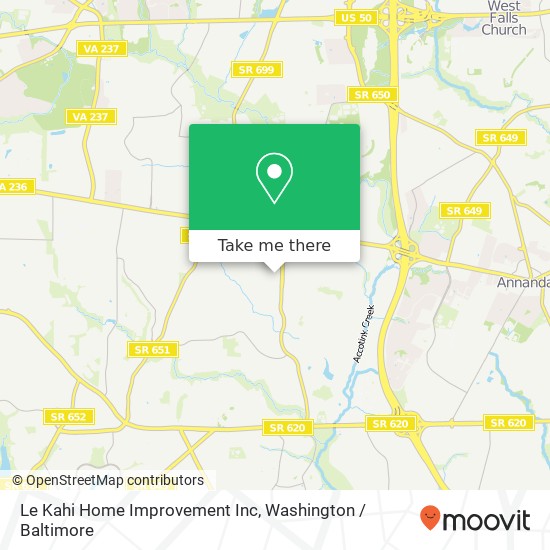 Mapa de Le Kahi Home Improvement Inc