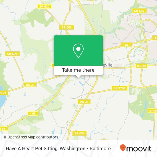 Have A Heart Pet Sitting map