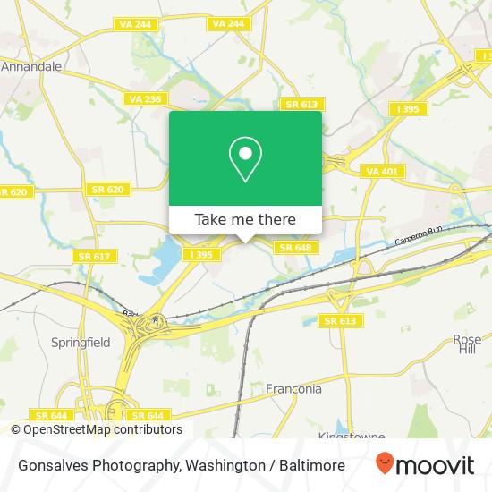 Mapa de Gonsalves Photography