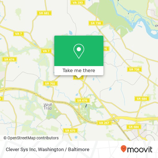 Mapa de Clever Sys Inc