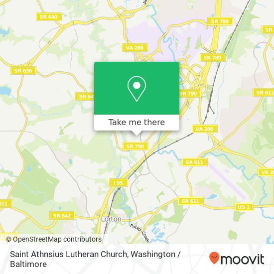 Saint Athnsius Lutheran Church map