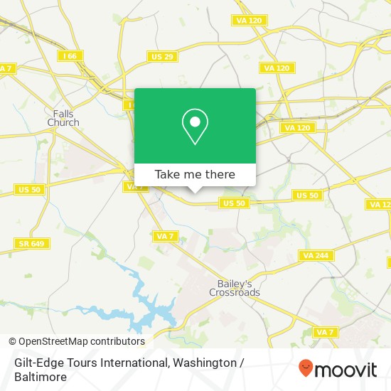 Mapa de Gilt-Edge Tours International