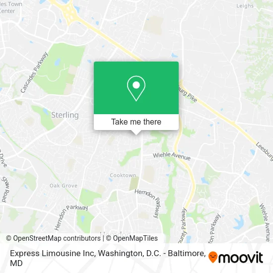 Mapa de Express Limousine Inc