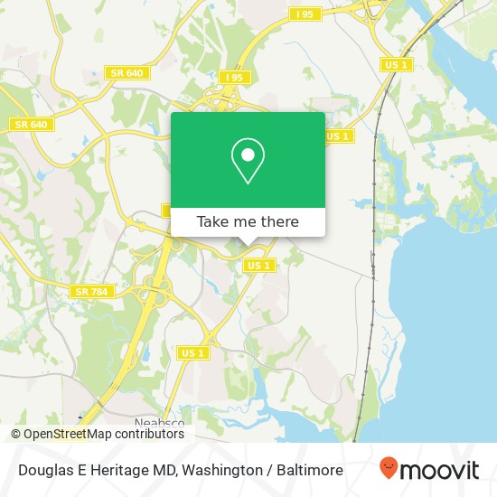 Douglas E Heritage MD map