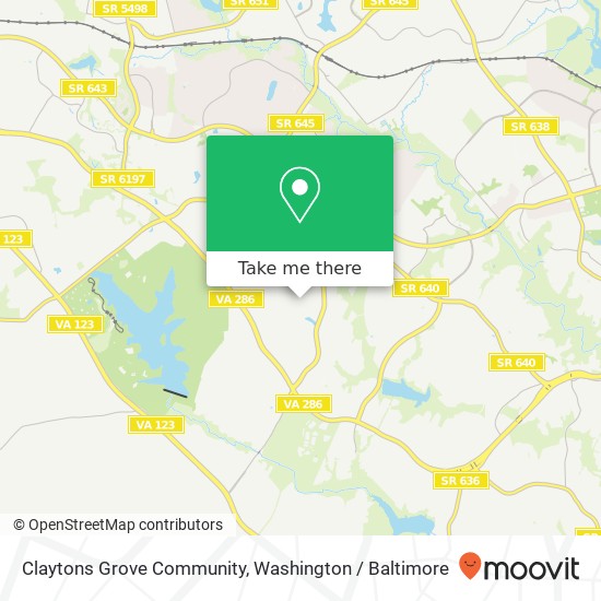 Mapa de Claytons Grove Community