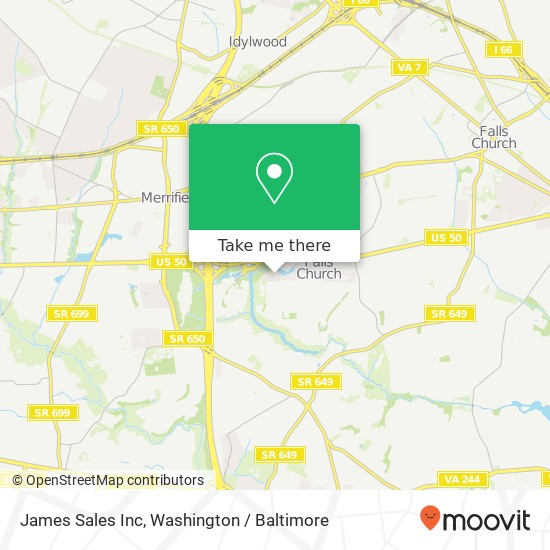 James Sales Inc map