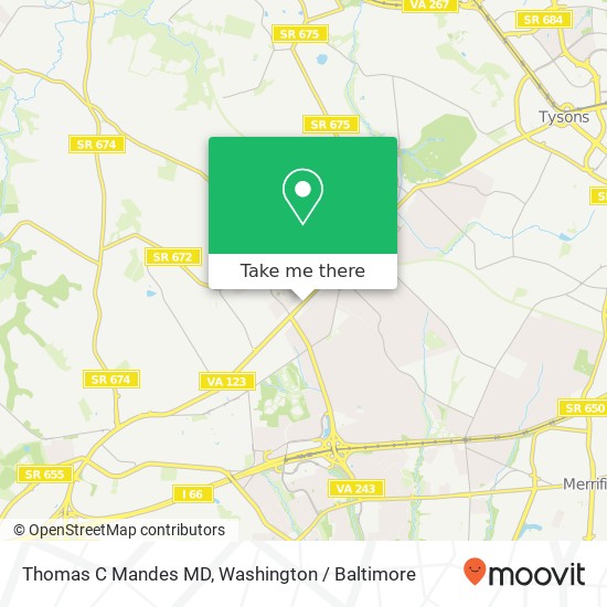 Thomas C Mandes MD map