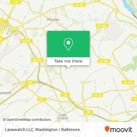 Mapa de Lanewatch LLC