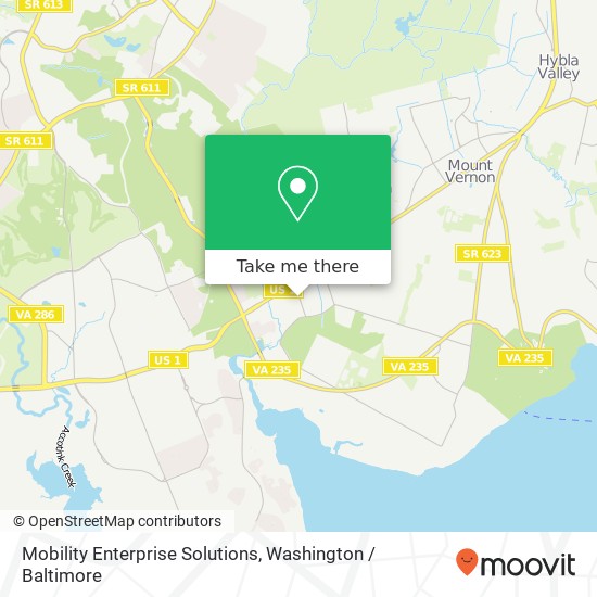 Mapa de Mobility Enterprise Solutions