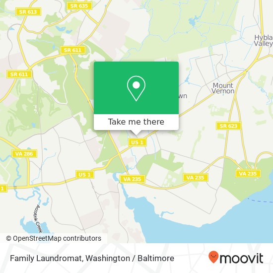 Family Laundromat map