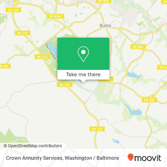 Crown Annunity Services map